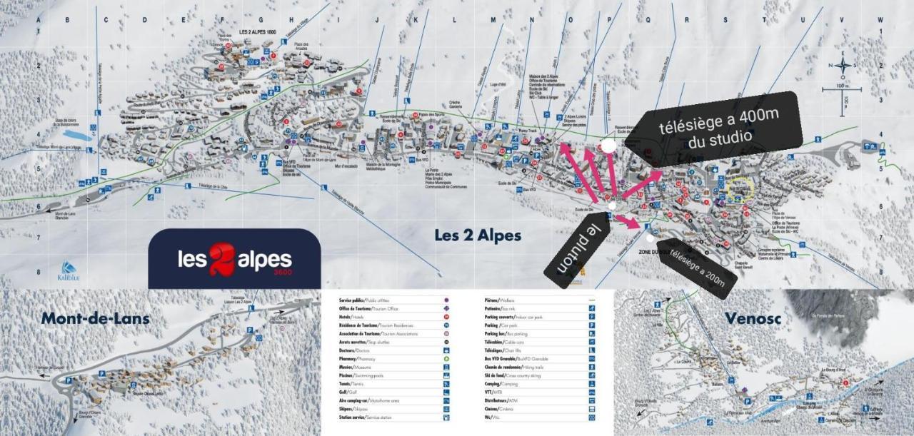Pluton B63 Appartement Les Deux Alpes Buitenkant foto